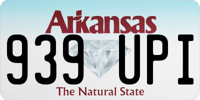 AR license plate 939UPI