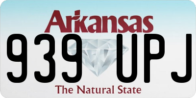 AR license plate 939UPJ