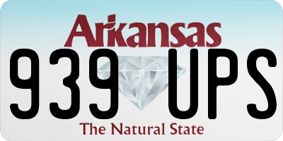 AR license plate 939UPS
