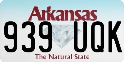 AR license plate 939UQK