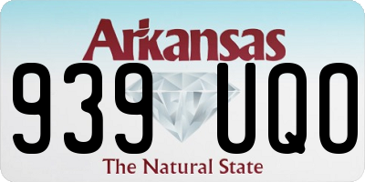 AR license plate 939UQO