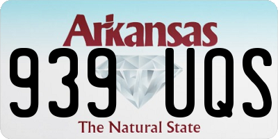 AR license plate 939UQS