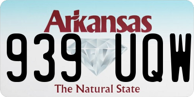 AR license plate 939UQW