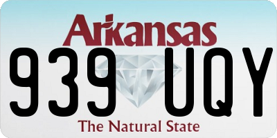 AR license plate 939UQY