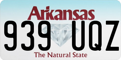 AR license plate 939UQZ