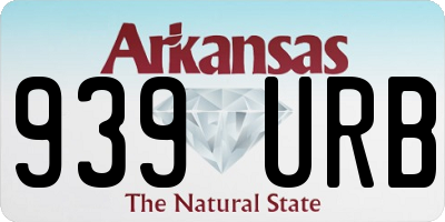 AR license plate 939URB
