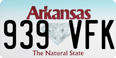 AR license plate 939VFK
