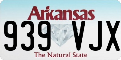 AR license plate 939VJX