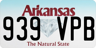 AR license plate 939VPB