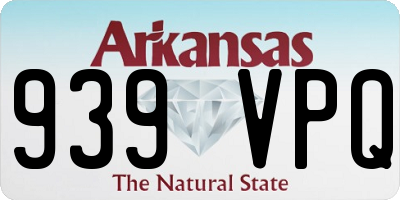 AR license plate 939VPQ