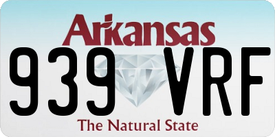AR license plate 939VRF
