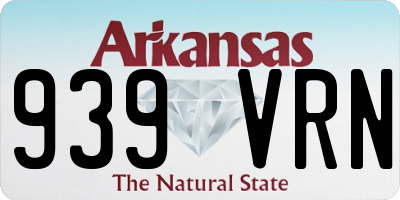 AR license plate 939VRN
