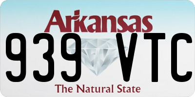 AR license plate 939VTC