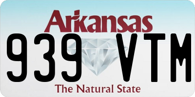 AR license plate 939VTM
