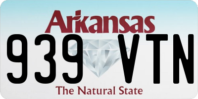 AR license plate 939VTN