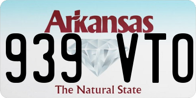 AR license plate 939VTO