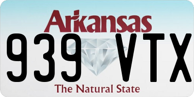 AR license plate 939VTX