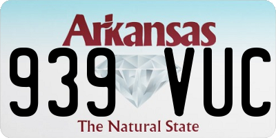 AR license plate 939VUC