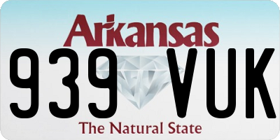 AR license plate 939VUK