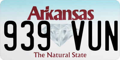 AR license plate 939VUN