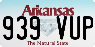 AR license plate 939VUP