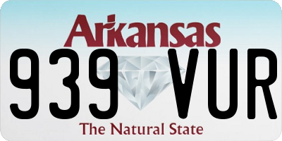 AR license plate 939VUR