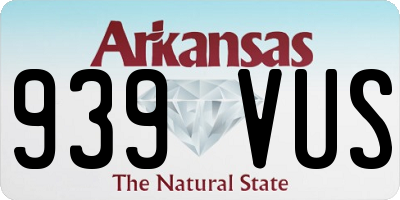 AR license plate 939VUS