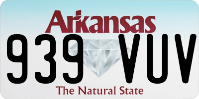 AR license plate 939VUV