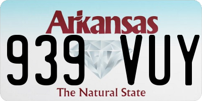 AR license plate 939VUY