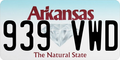 AR license plate 939VWD