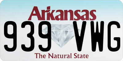 AR license plate 939VWG