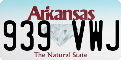 AR license plate 939VWJ