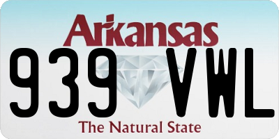 AR license plate 939VWL