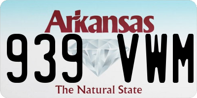 AR license plate 939VWM