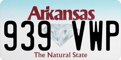 AR license plate 939VWP