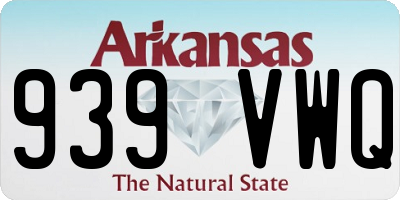 AR license plate 939VWQ
