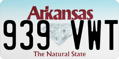 AR license plate 939VWT