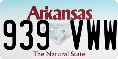 AR license plate 939VWW