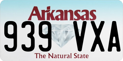 AR license plate 939VXA