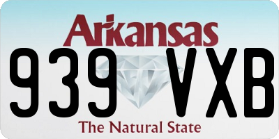 AR license plate 939VXB