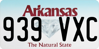 AR license plate 939VXC