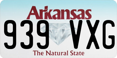 AR license plate 939VXG