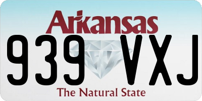 AR license plate 939VXJ