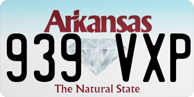 AR license plate 939VXP
