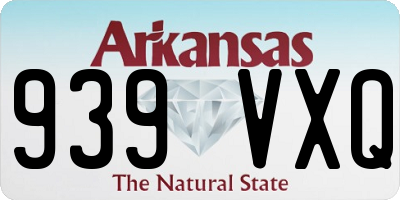 AR license plate 939VXQ