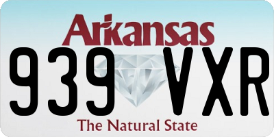 AR license plate 939VXR