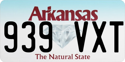AR license plate 939VXT
