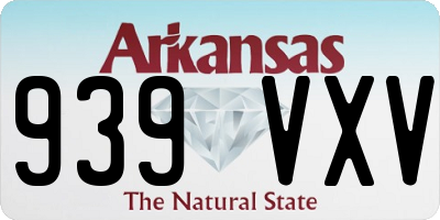 AR license plate 939VXV