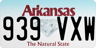AR license plate 939VXW