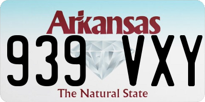 AR license plate 939VXY